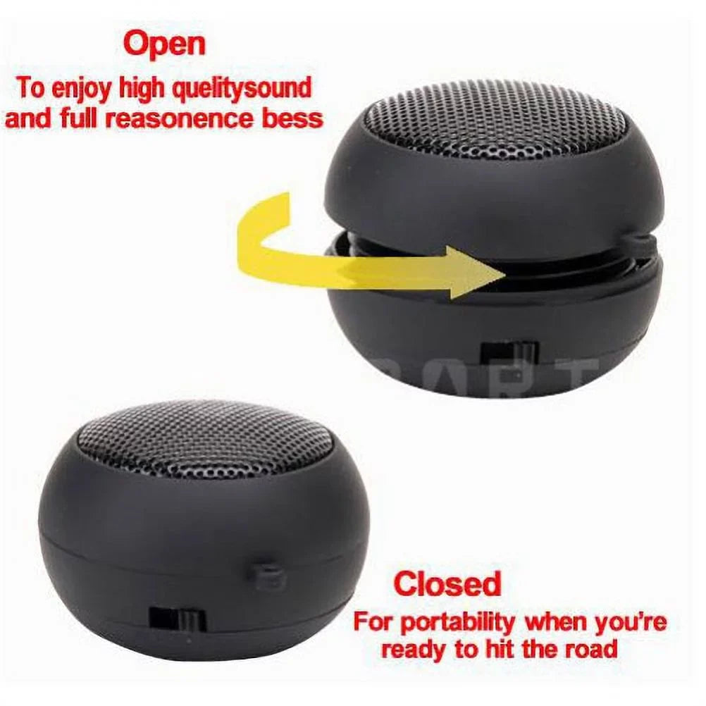 Portable Wired Speaker for Moto G Stylus (2022) Phone - Audio Multimedia Rechargeable Black Compatible With Motorola Moto G Stylus (2022)