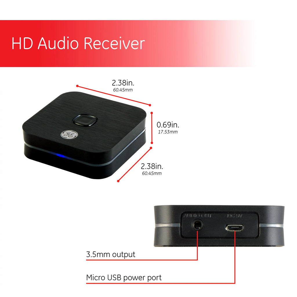 GE Bluetooth HD Audio Receiver, 33625
