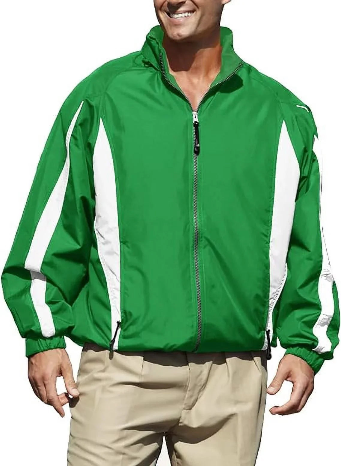 Pro Celebrity Men Phenom 833 Long-Sleeves Jacket (Kelly & White, Medium)