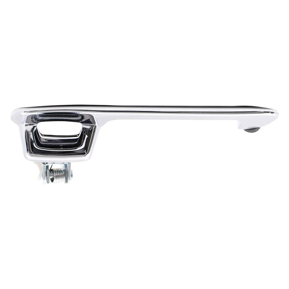 Brock Replacement Passengers Outside Exterior Front Rear Chrome Door Handle compatible with Pickup Truck SUV Van 55075648 Fits select: 1991-1993 DODGE D-SERIES D200/D250