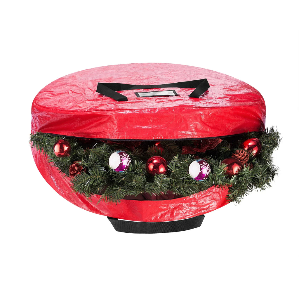 Elf Stor Tree & Wreath Storage Bag Combo-Red, 9ft Tree, 30" Wreath