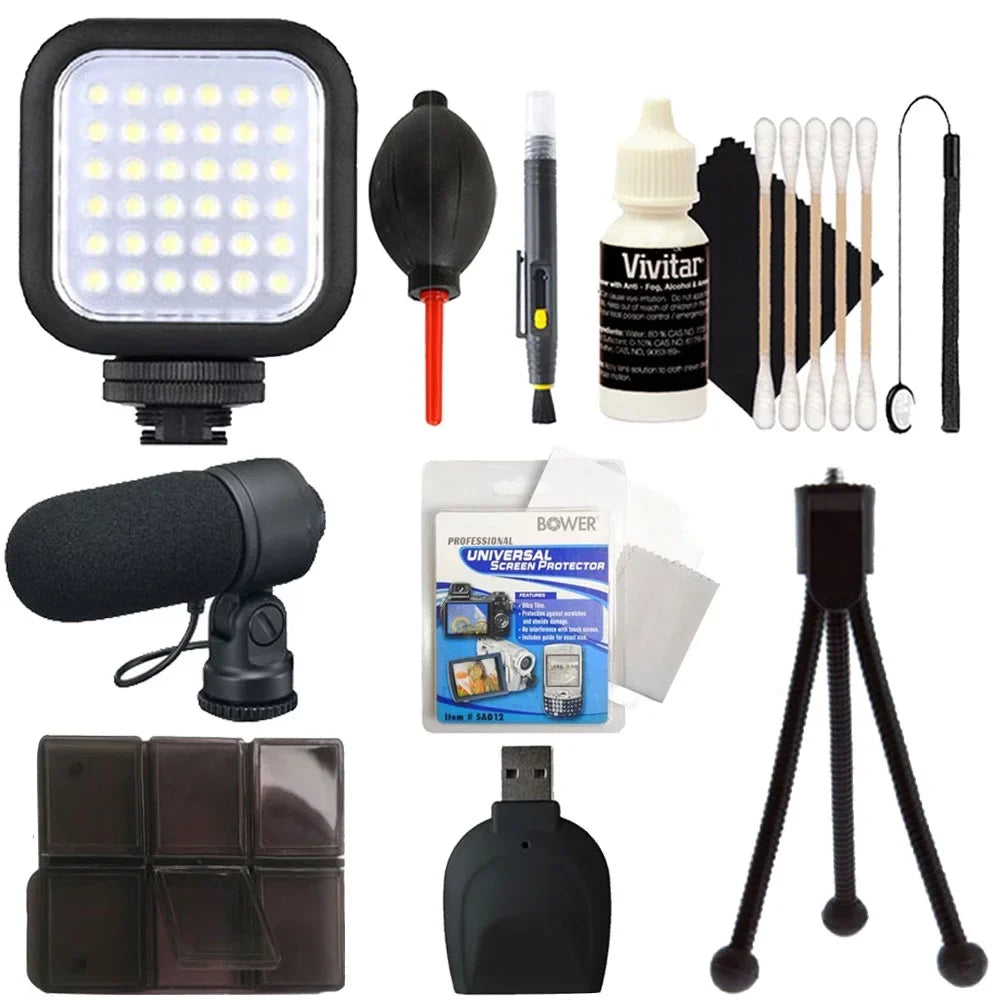 Compact Light & Accessory Bundle for  EOS Rebel T6i T6 T6s T5i T5 T4i T3i