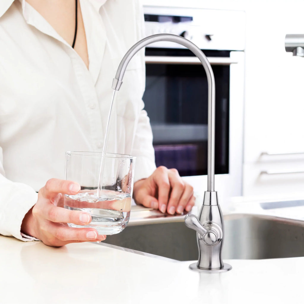 iSpring GK1-AW Heavy Duty Reverse Osmosis, High Spout Kitchen Bar Sink Drinking Water, Contemporary RO Faucet, Antique Wine