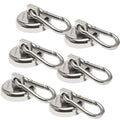Ant Mag - Carabiner Magnetic Hooks 80LBS Heavy Duty Neodymium Magnet Carabiner with Swivel Carabiner Snap Hookfor Indoor/Outdoor Hanging bagnet Grill Kitchen Purse Factory Warehouse Office (6 Pac