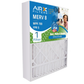20x25x6 Air Filter MERV 8 Comparable to MPR 700 & FPR 5 Compatible with Aprilaire 201 Premium USA Made 20x25x6 Furnace Filter 1 Single Filter by AIRX FILTERS WICKED CLEAN AIR.