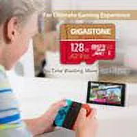 Gigastone 128GB Micro SD Card, 4K Game Pro, Nintendo Switch Compatible, A2 Run App, 4K Video Recording, Micro SDXC R/W up to 100/50MB/s, 2 Pack (2x128GB)