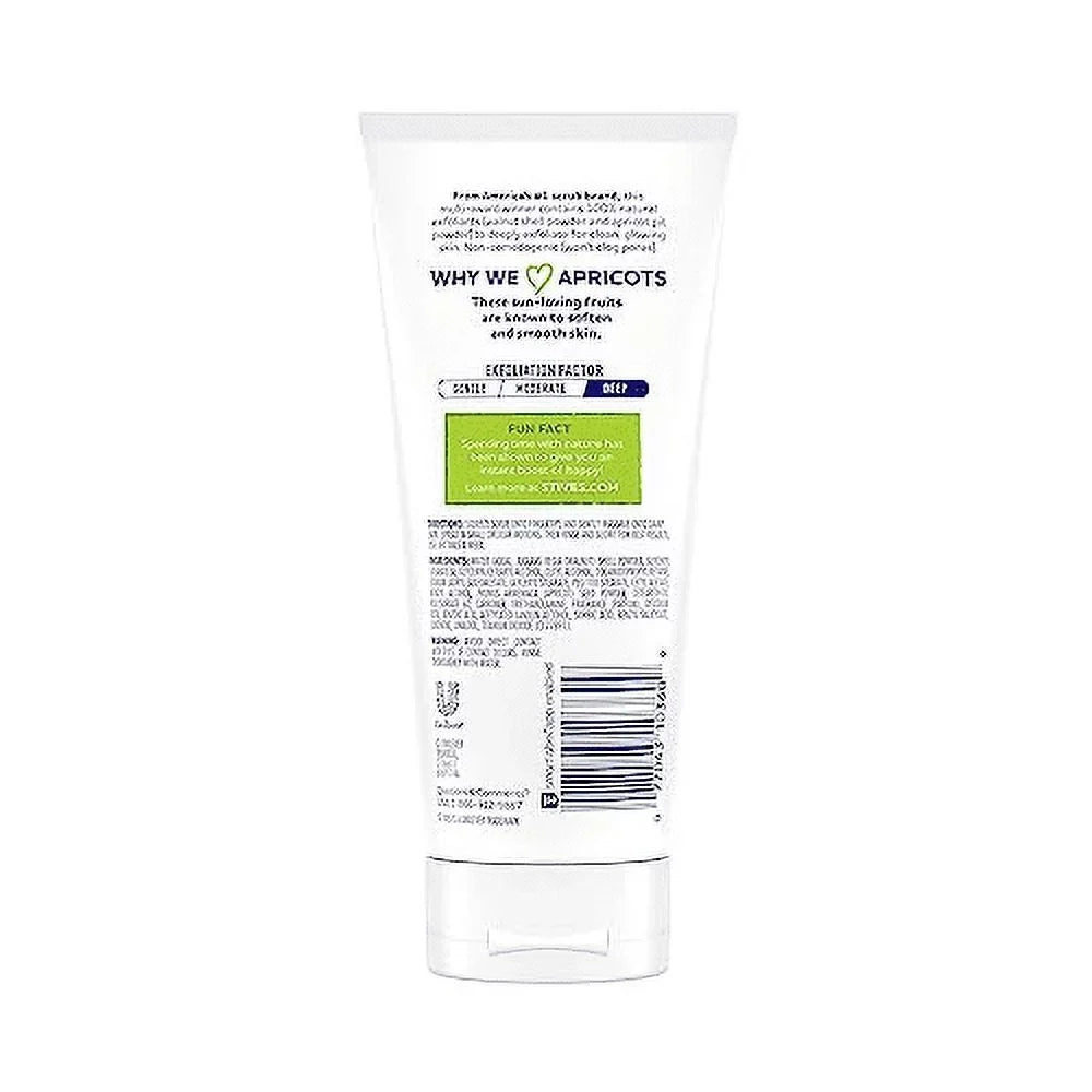 St.Ives Fresh Skin Apricot Scrub, Deep Exfoliation for Smooth Skin, Oil-Free, 6 oz, 4 Pack
