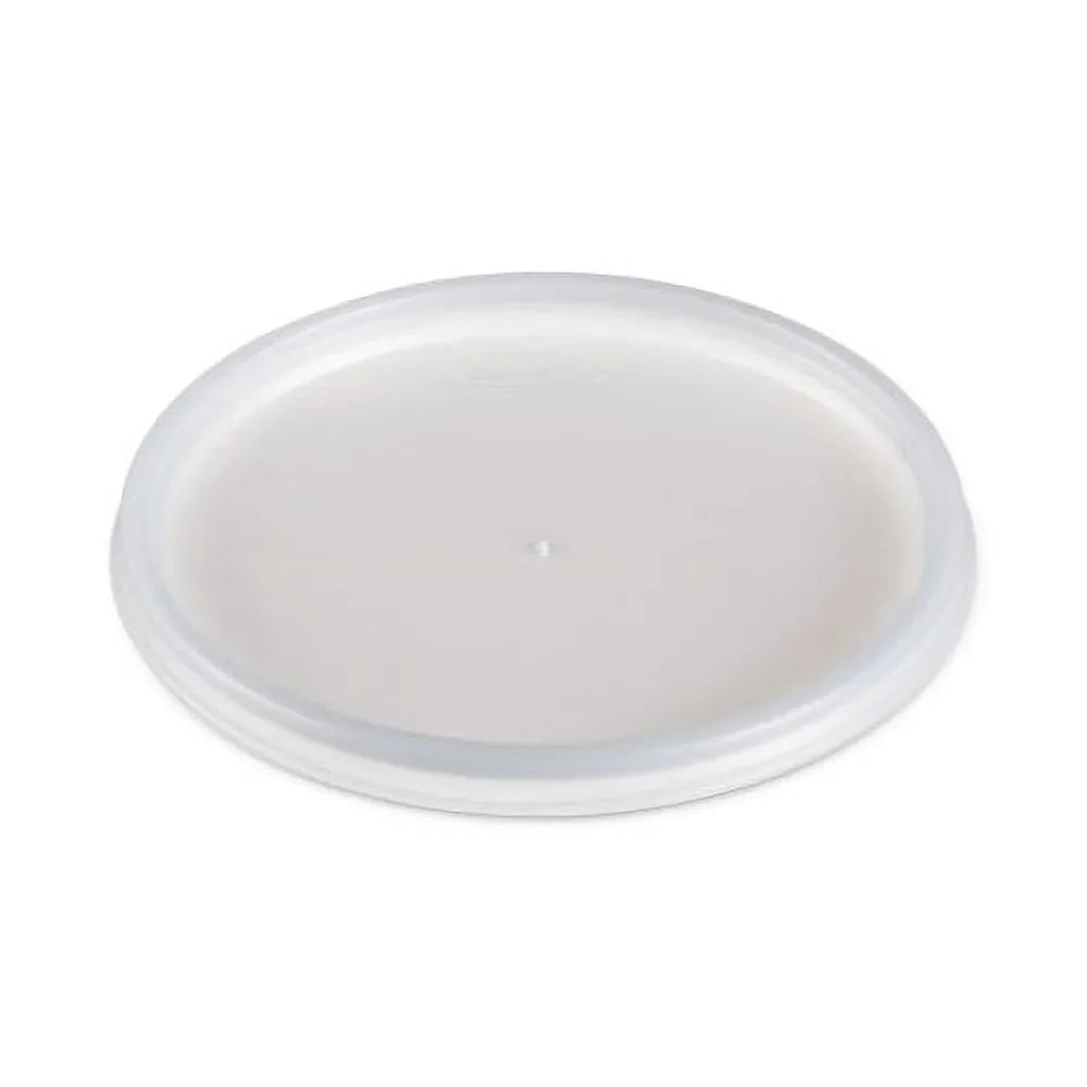 Dart Plastic Lids for Foam Cups, Bowls and Containers, FLatitude, Vented, Fits 6-32 oz, Translucent, 100/Pack, 10 Packs/Carton