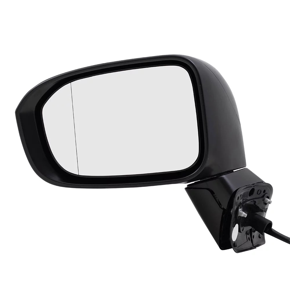 Brock Aftermarket Replacement Driver Left Passenger Right Power Mirror Without Heat-Camera Paint To Match Black Set Compatible With 2014-2015 Honda Civic