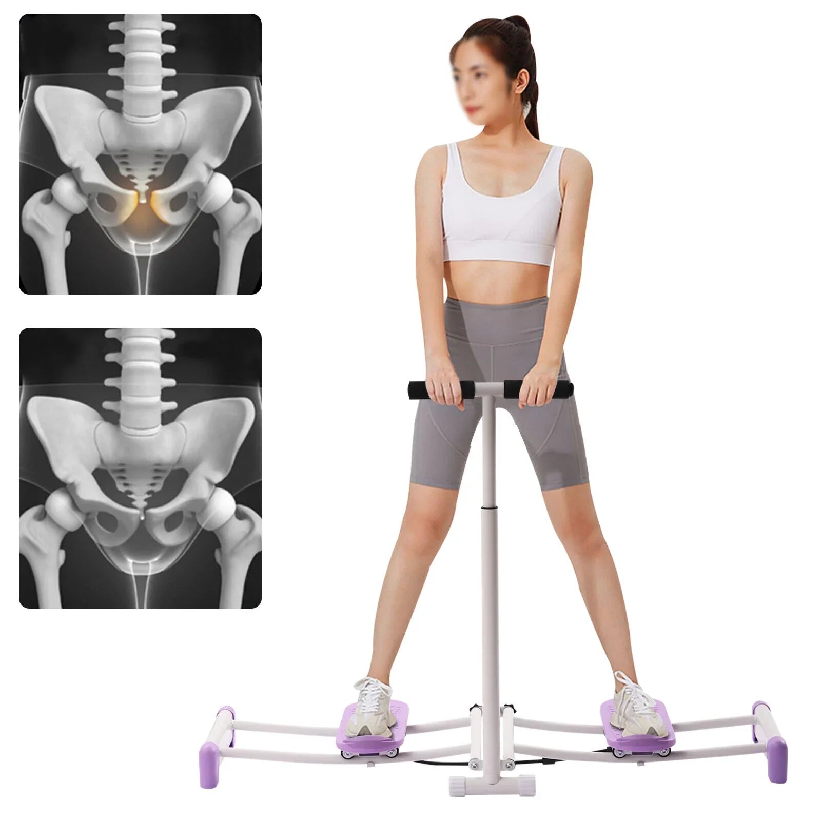 Leg Machine Slim Body Female Pelvic Floor Muscle Fitness Equipment Adjustable Height 100kg/220.46lbs