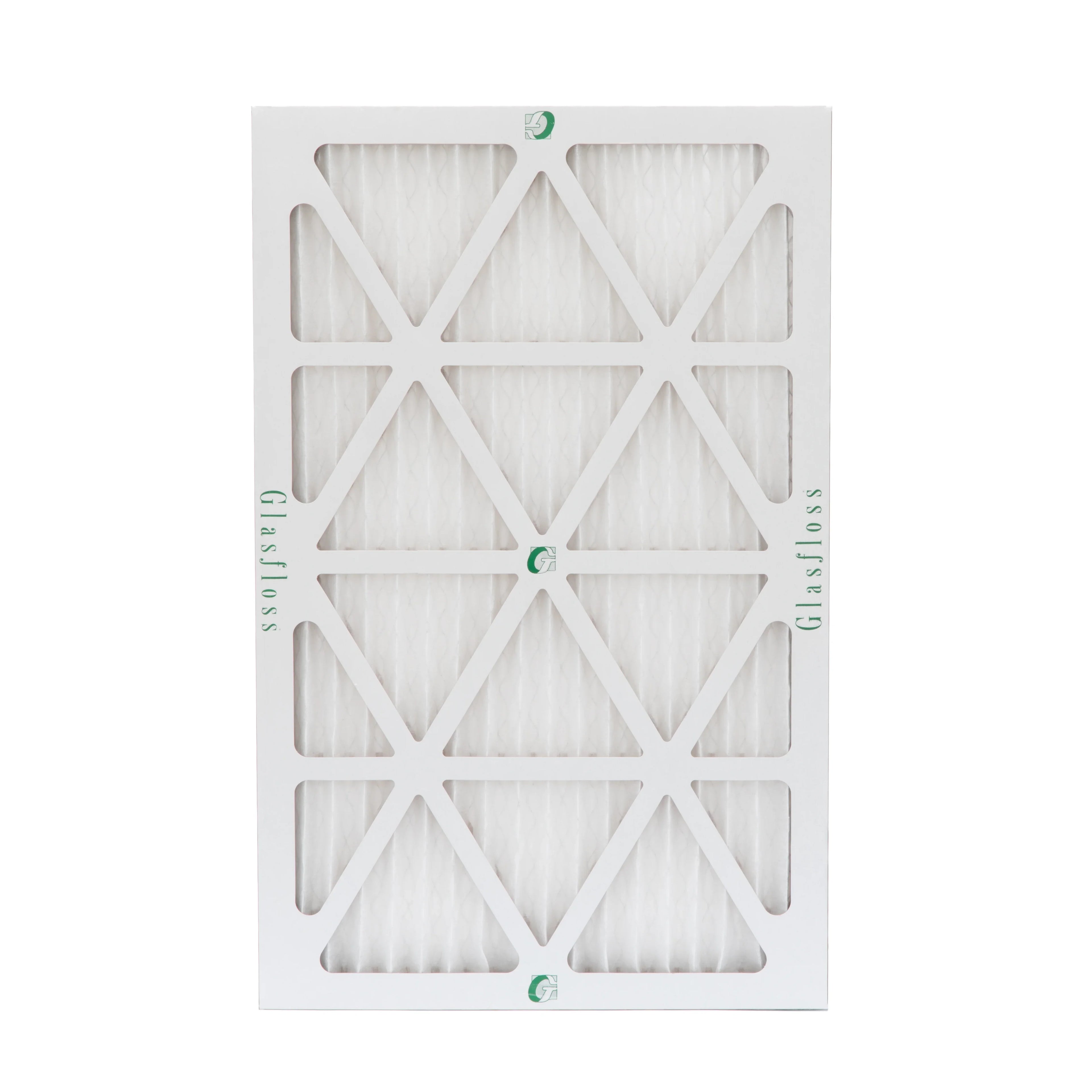 12 Pack of 12x20x1 MERV 10 Pleated Air Filters by Glasfloss. Actual Size: 11-1/2 x 19-1/2 x 7/8