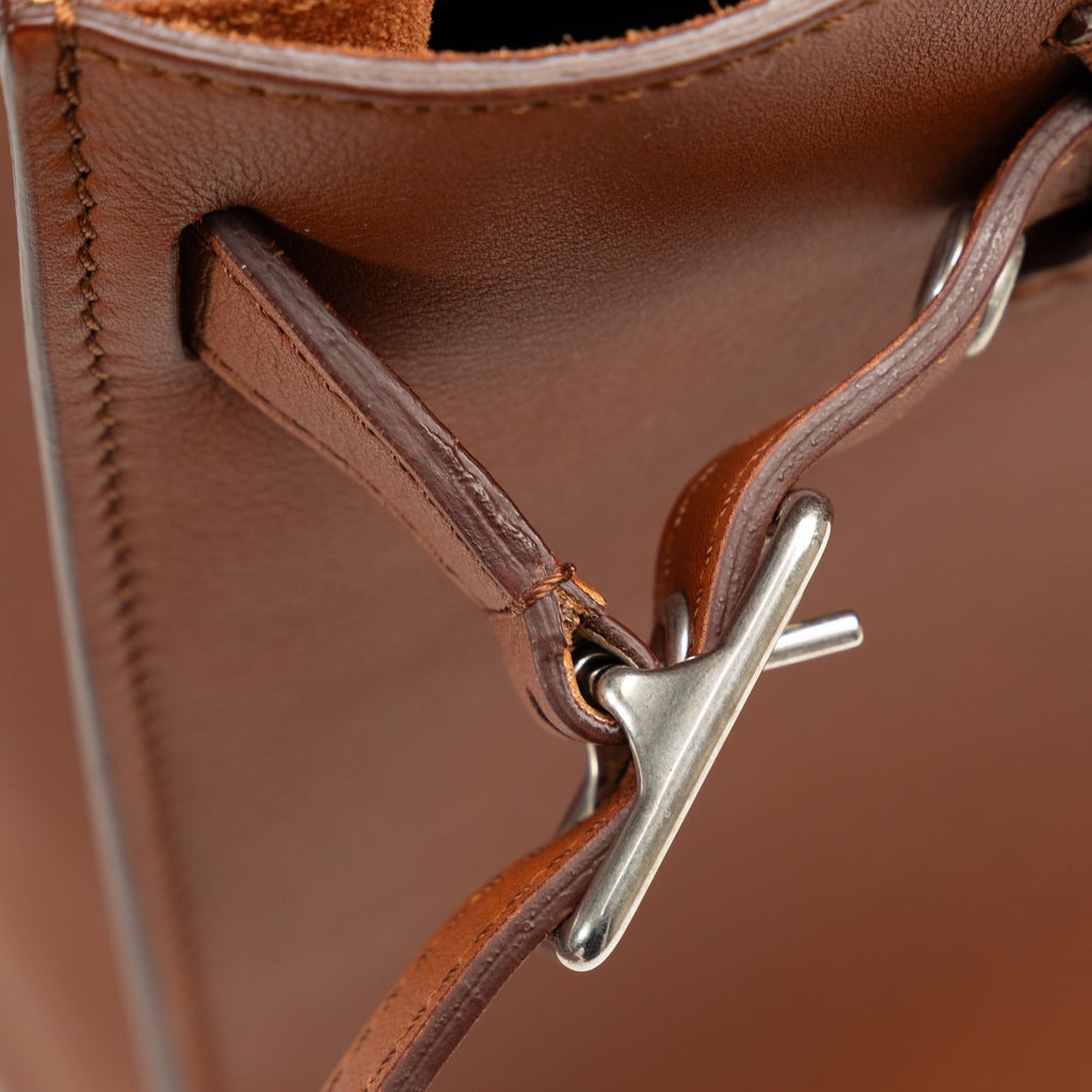 Pre-Owned Authenticated Celine Big Bag Bucket Calf Leather Brown Bucket Bag DrawstringBag Unisex (Good)