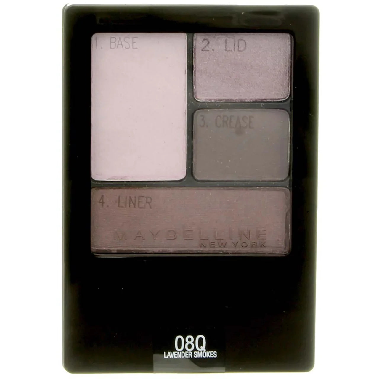 Maybelline New York Expert Wear Quads Eyeshadow, Lavender Smoke [08Q] 0.17 oz (Pack of 4)