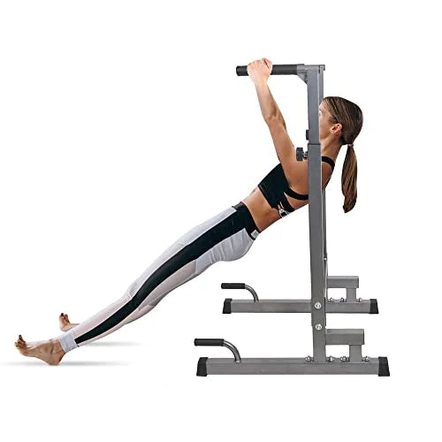 Lucky Tree Pull Up Dip Bar, Adjustable Dip Station, Multi-Function Power Tower Calisthenics Equipment For Home Gym