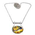 Mosaic Jasper Gemstone Mother's Day Handmade 925 Silver Jewelry Necklace 20 in