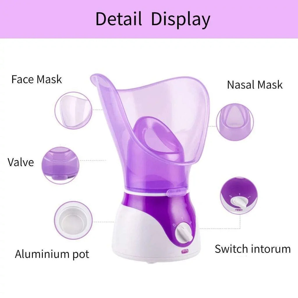 Facial Steamer Deep Clean and Hydrate The Skin Water replenishing Sprayer Face humidifier Professional Facial Treatment for Face Personal Sauna Spa