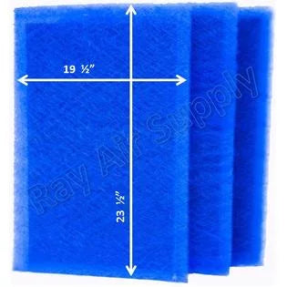 Dynamic Air Cleaner Replacement Filter Pads 21x26 Refills (3 Pack)