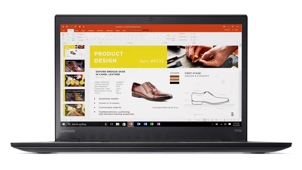 ThinkPad T470s Touch Windows 7 Pro Laptop - Intel Core i7-7600U, 20GB RAM, 500GB SSD, 14" IPS FHD (1920x1080) Matte Touchdisplay, Fingerprint Reader, Smart Card Reader, Black Color