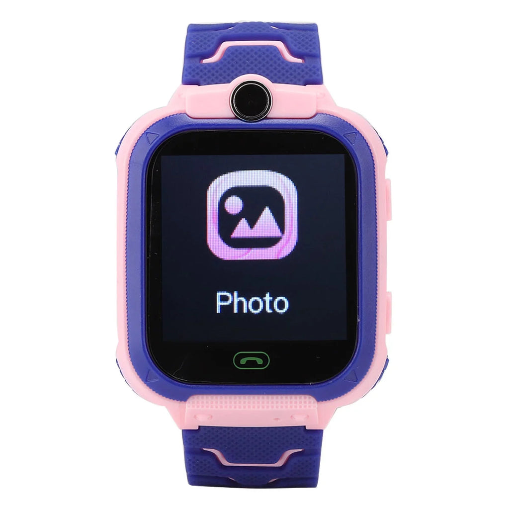 Fyearfly Relojes Digitales para niños, Reloj Inteligente a Prueba de Agua Reloj de Pulsera Digital multifunción para niños para IOS/AndroidQ12, Relojes para niños Reloj para Exteriores(Rosado)