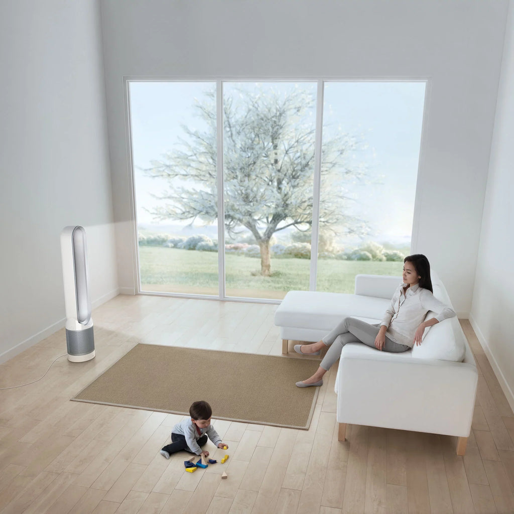 Dyson TP02 Pure Cool Link WiFi Connected Tower Air Purifier Fan | White/Silver | Refurbished