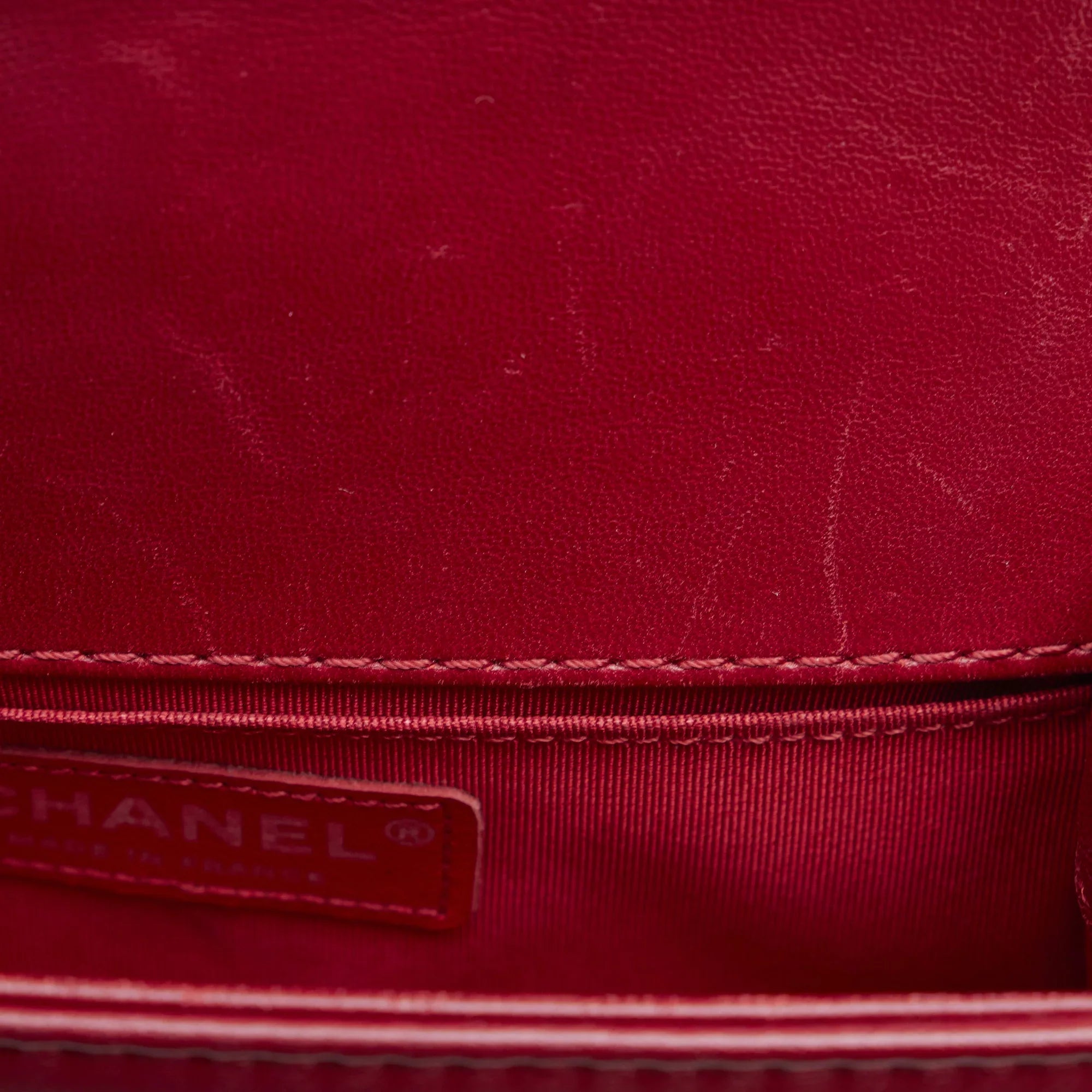 Pre-Owned Authenticated Chanel Small Bicolor Boy Calf Leather Black Shoulder Bag Unisex (Good)