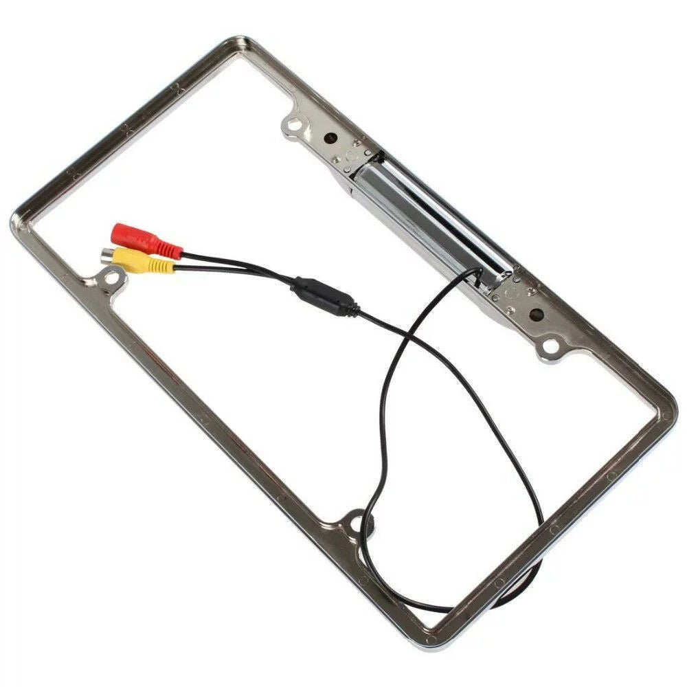 Night Vision Car License PLatitudee Rearview Camera - Silver