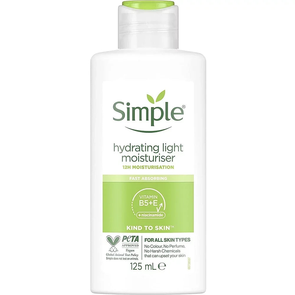 Simple Kind to Skin Hydrating Light Moisturiser 125ml (Pack of 6)