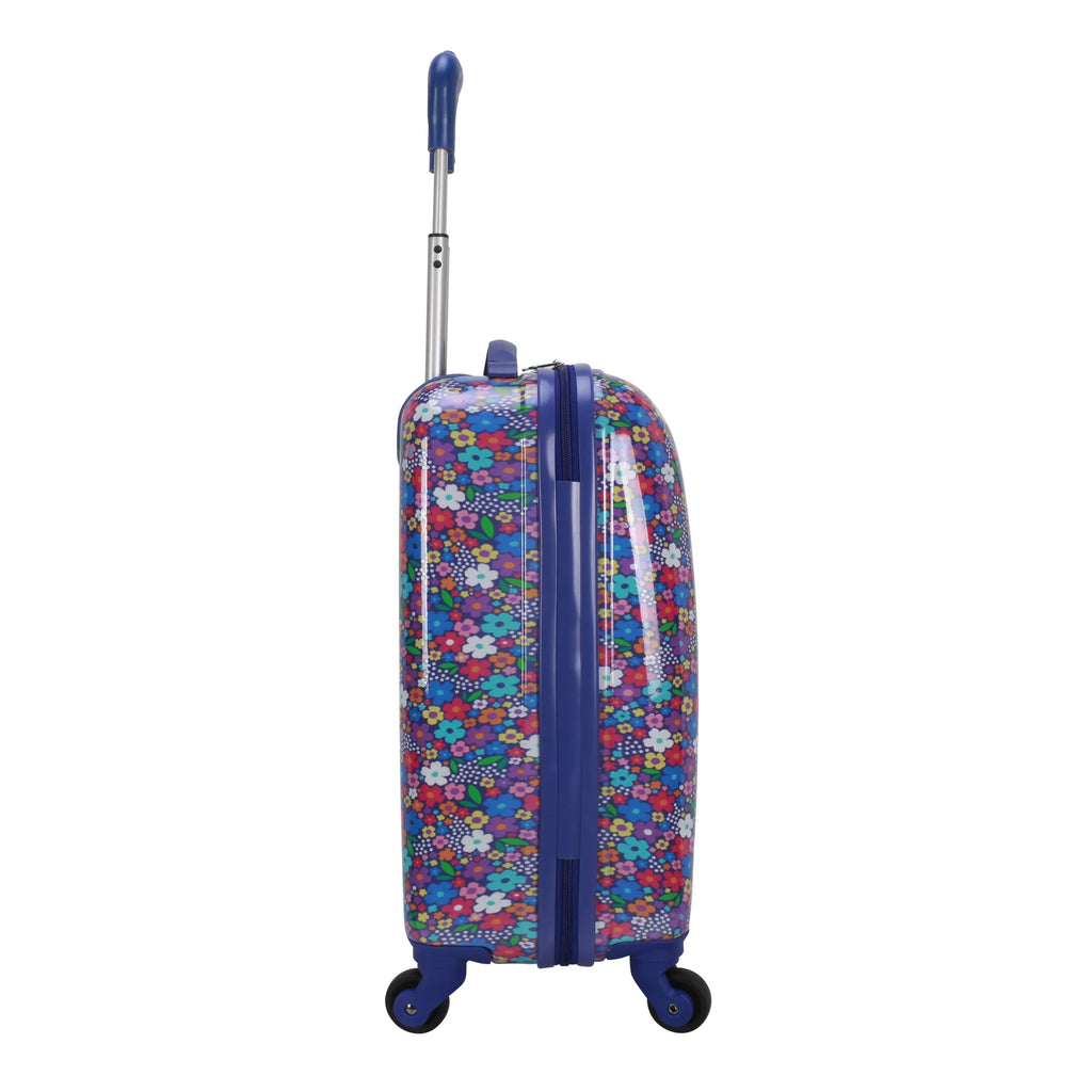 Protege 20 inch Hardside Kids / Child Pilot Travel Carry-on Luggage, Flower Print, Child