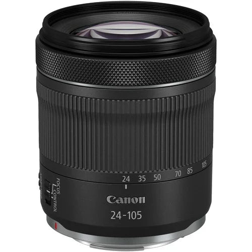 EOS R5 Full Frame Mirrorless Camera with RF 24-105mm STM & 75-300mm III + 420-800mm HD Lenses, Accessories: 2X 64GB Memory Cards, LED Video Light, Microphone, Extra Battery, Case & More