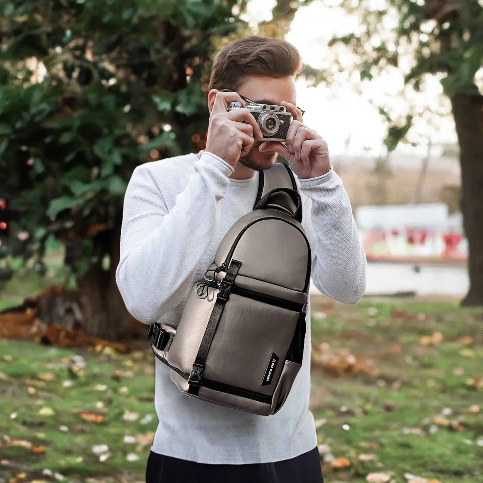 K&F CONCEPT Single Shoulder Bag,F Camera Camera K F Camera Case Waterproof With Dslr/slr/mirrorless Camera Case With Removable Dividers Waterproof With Removable Camera Camera Dslr/slr/mirrorless