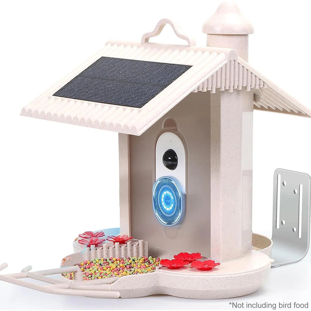 moobody WIFI Smart Bird Feeder Camera 1080P Auto Capture Bird Video, Motion Detection, Real-time Notification, AI Identify Bird Species, IP65 Waterproof 128G TF Cards for Bird Watching Enthusiasts