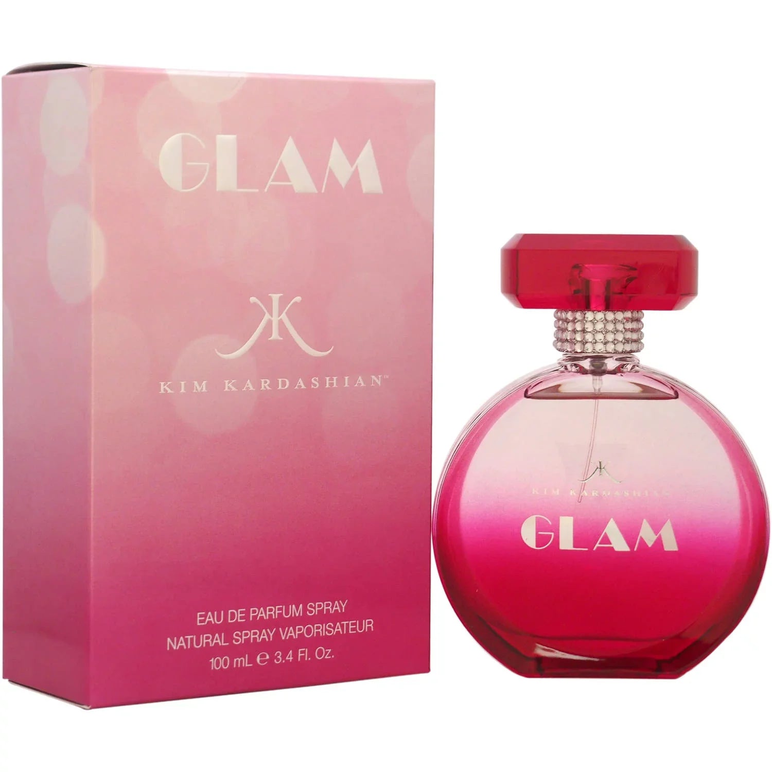 Glam by Kim Kardashian, Eau de Parfum for Women, 3.4 fl oz