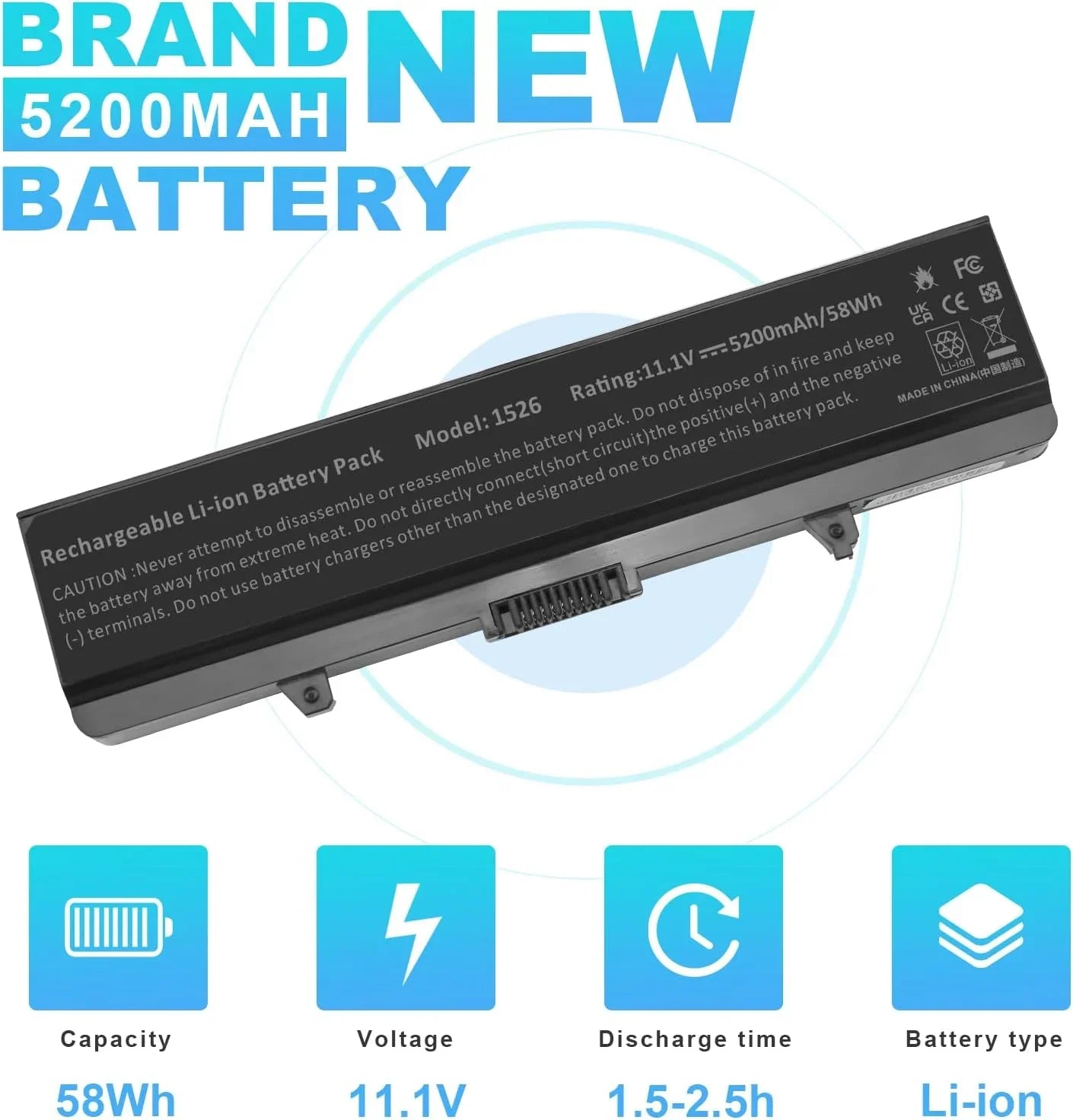 Fancy Buying Laptop y for  Inspiron 1526 1525 1545 1546 1750 1440 Pp29l Pp41l Fits Gw240 Rn873 M911g M911