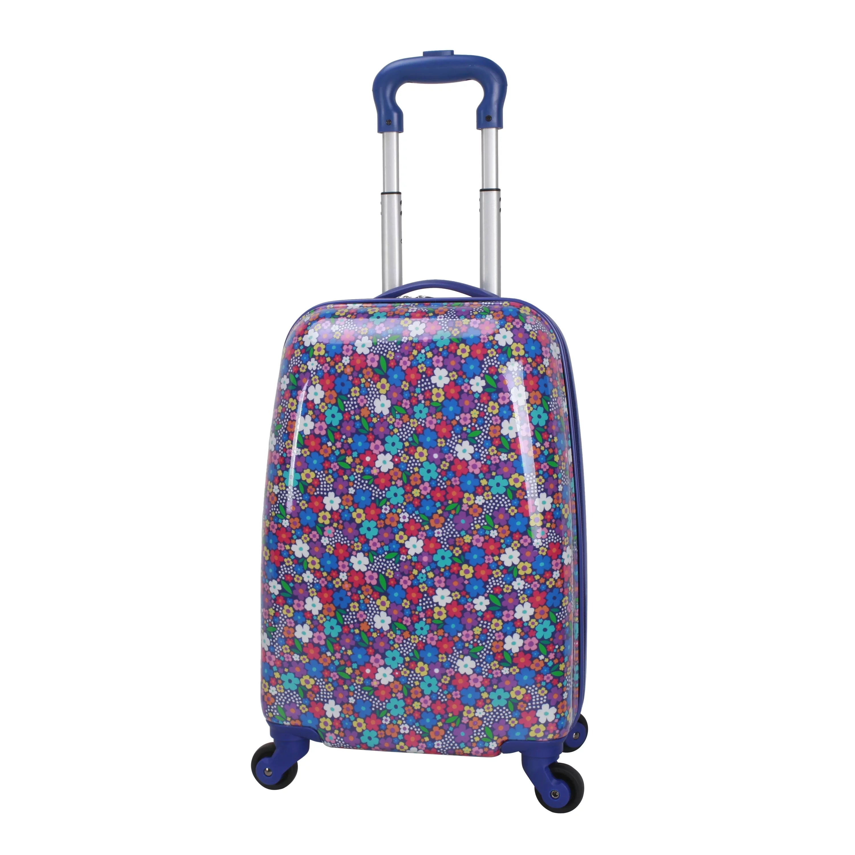 Protege 20 inch Hardside Kids / Child Pilot Travel Carry-on Luggage, Flower Print, Child