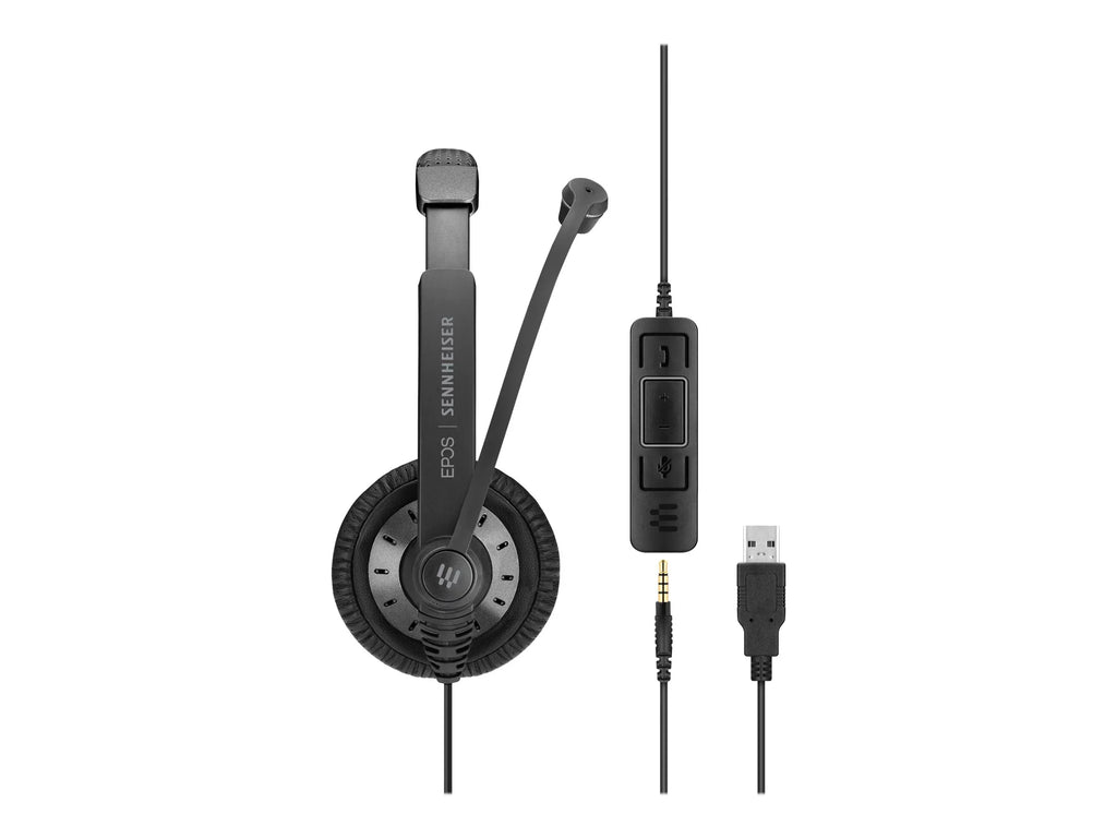 EPOS SC 75 USB MS - Culture Plus Mobile - headset - on-ear - wired - black