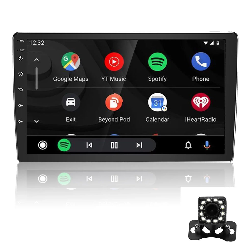 Binize Double Din Car Stereo Compatible with  CarPlay&Android Auto 9 Inch Android 10 Touchdisplay Car Radio with Backup camera, Bluetooth,SW control, GPS Navigation