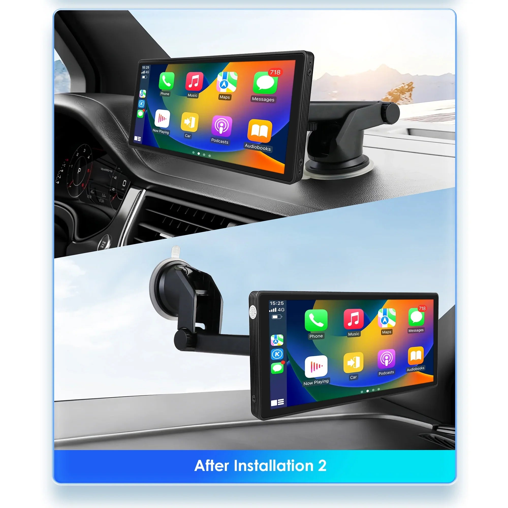 Android Auto Wireless  Carplay 360° Adjustable 10.26 Inch Touchdisplay Car Radio Stereo Head Unit Bluetooth GPS Navigation Player With Backup Camera