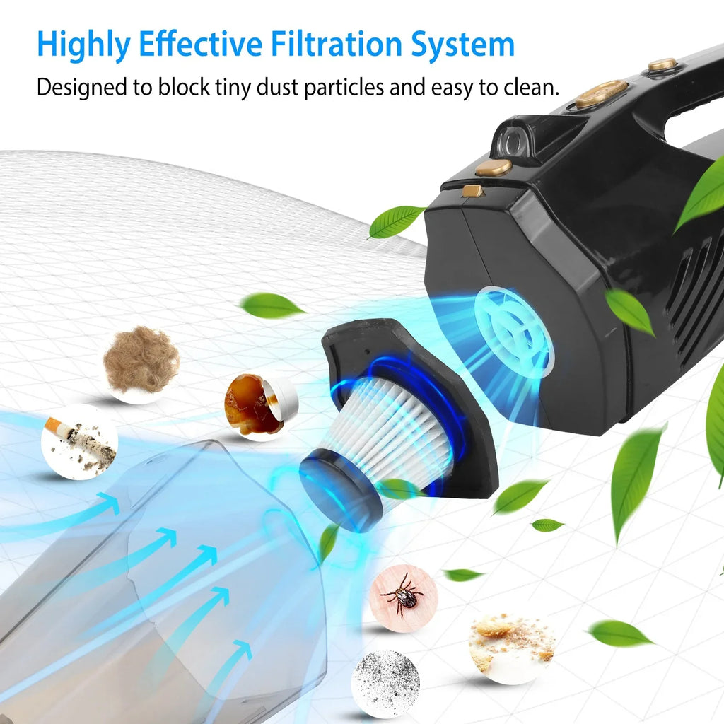 Handheld Vacuum Cleaner, iMountek  Car Vacuum Cleaner 120W 8000PA DC 12V Home Duster Powerful Suction with Accessory Kit