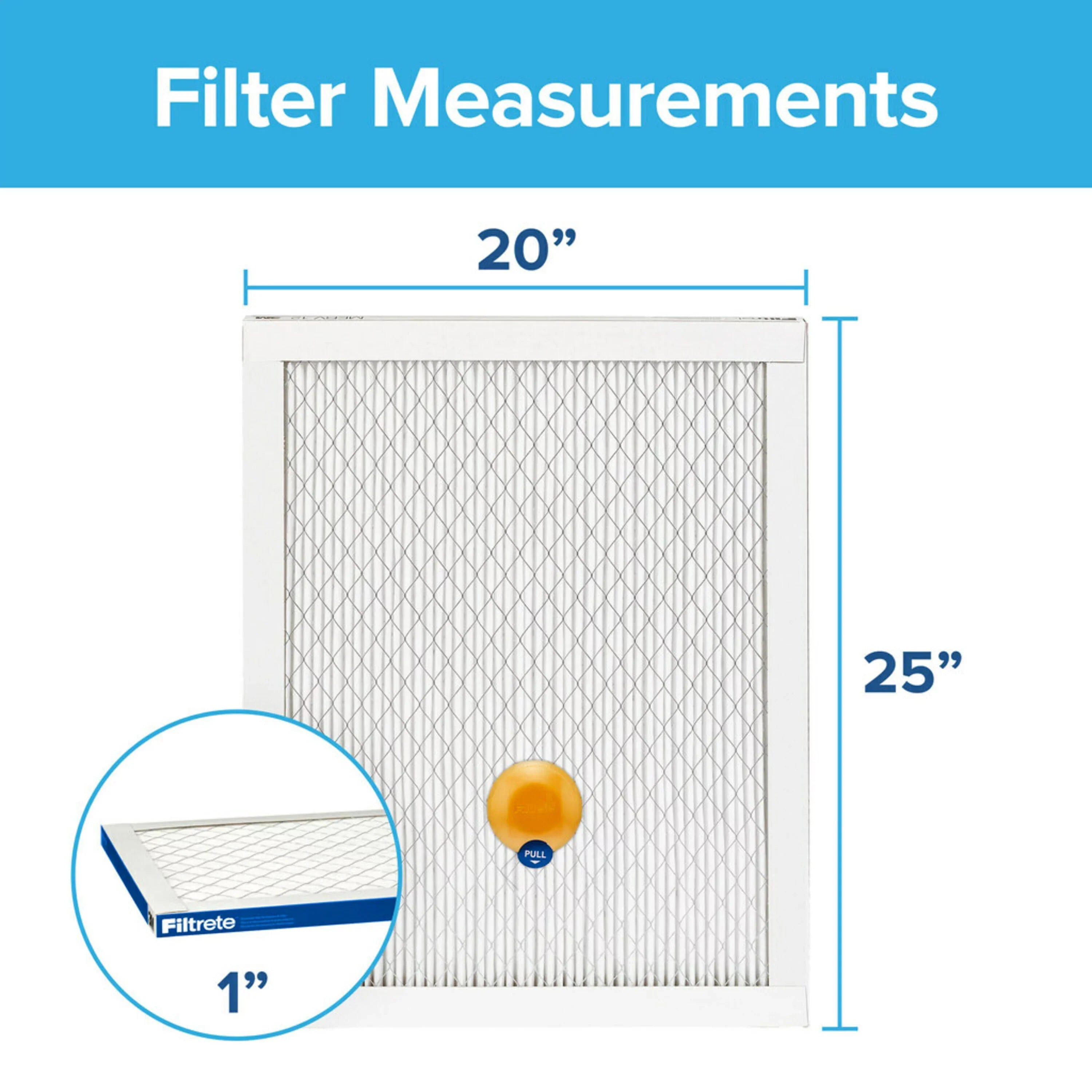 Filtrete Smart 20 x 25 x 1 inch Premium Allergen & Home Pollutants HVAC Air and Furnace Filter, 2200 MPR, 1 Filter