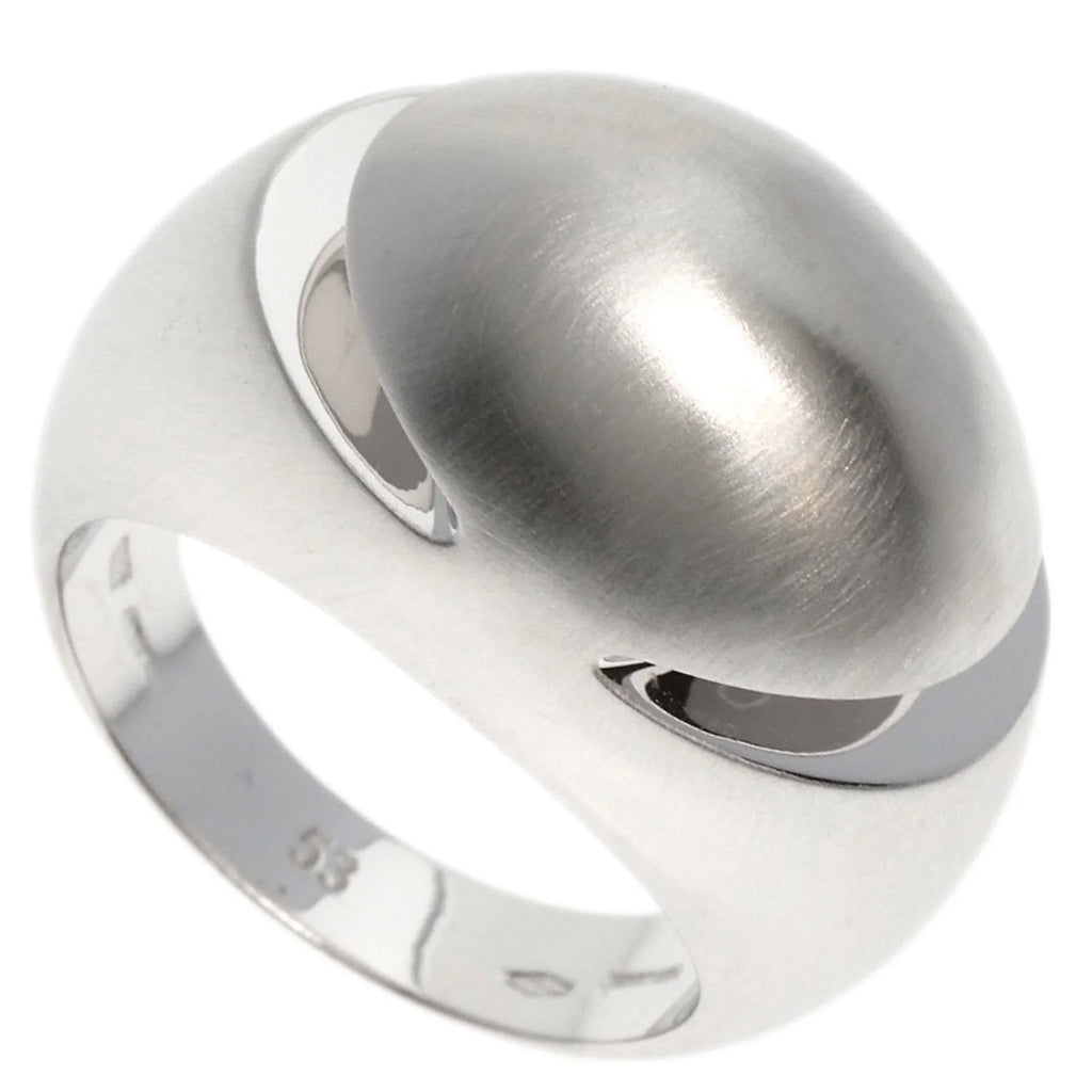 Pre-Owned Bvlgari Cabochon #53 Ring K18 White Gold Women's BVLGARI (Good)