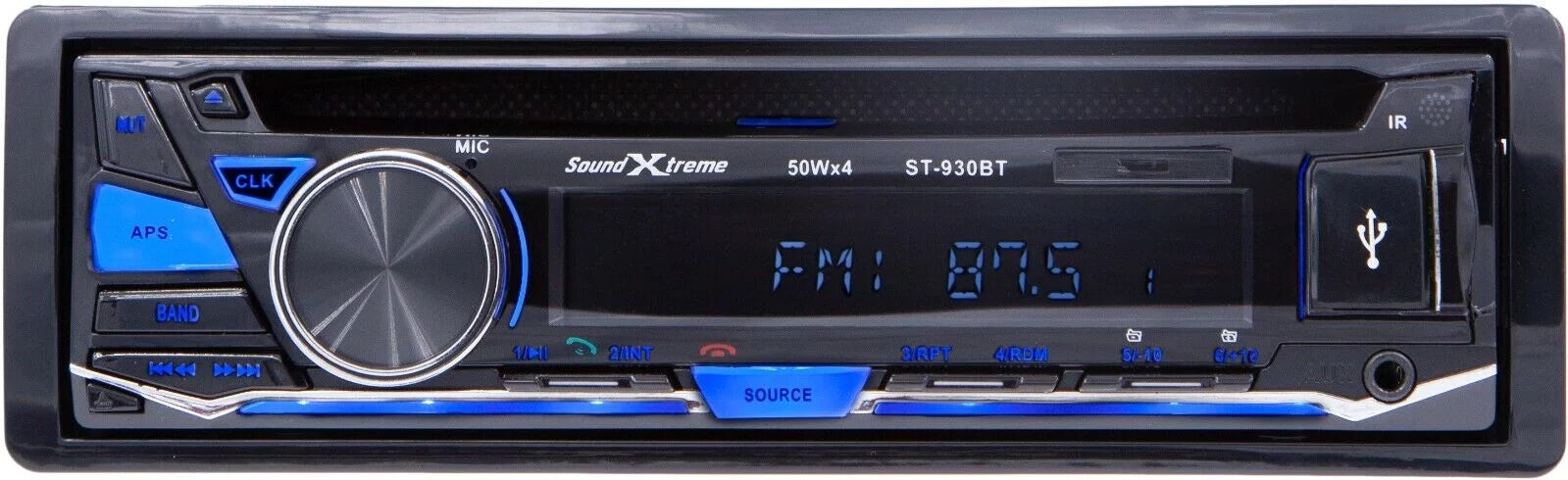 4x  6.5" Speakers + SoundXtreme 1-DIN CD AM FM USB SD Bluetooth Car Receiver Bundle