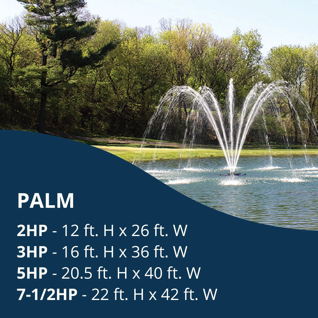 Kasco J Series 2 , 3 , 5  & 7-1/2  Palm Premium Fountain Nozzles Only (Fountain not Included)