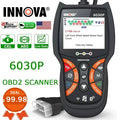 INNOVA 6030P OBD2 Scanner Check Engine ABS Code Reader Automotive Diagnostic Scan Tool 12V Battery Alternator Test Full OBDII Modes for EOBD OBD Car Scanner Automotive Scanner Analyzer Turn off MIL