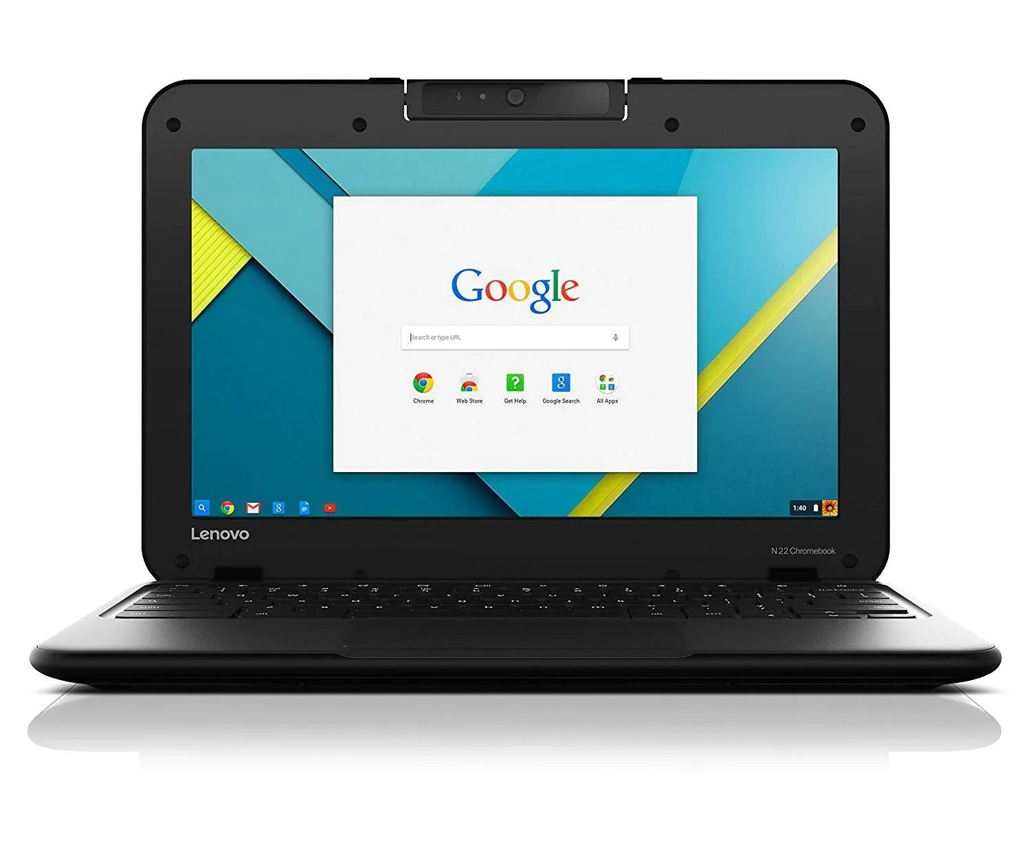 Restored  Chromebook N22 80SF Series 4GB 16GB LCD 11.6" Display in Black (Refurbished)