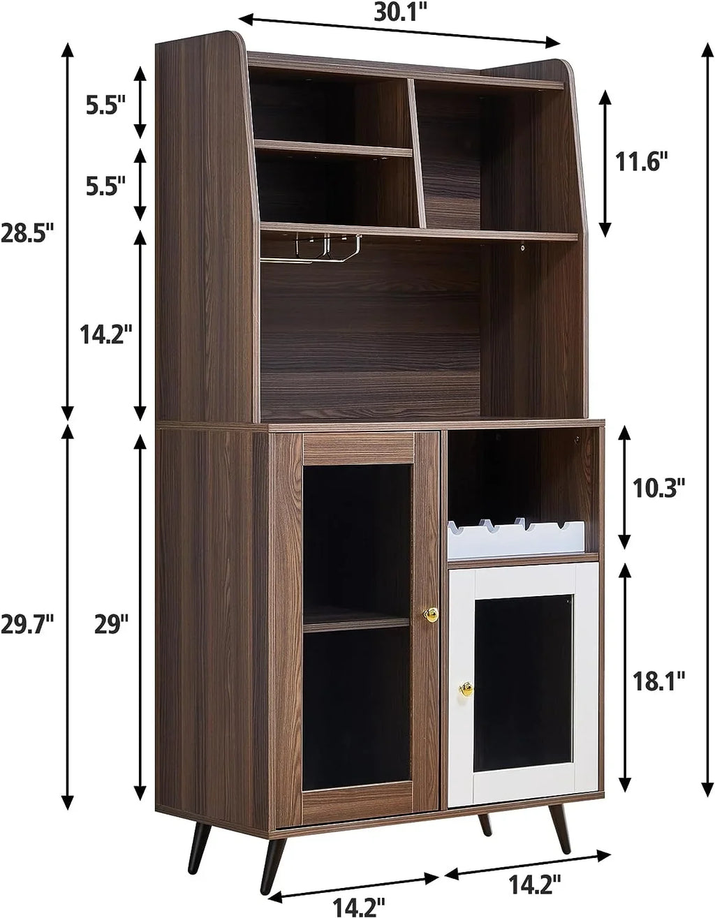 TJUNBOLIFE Locker  Wine Rack Locker  Cabinet Locker Multifunctional Cabinet Kitchen Cabinet Dining Room Cabinet with  Mix of Cabinets and Shelves for Home Bedroom Living Room