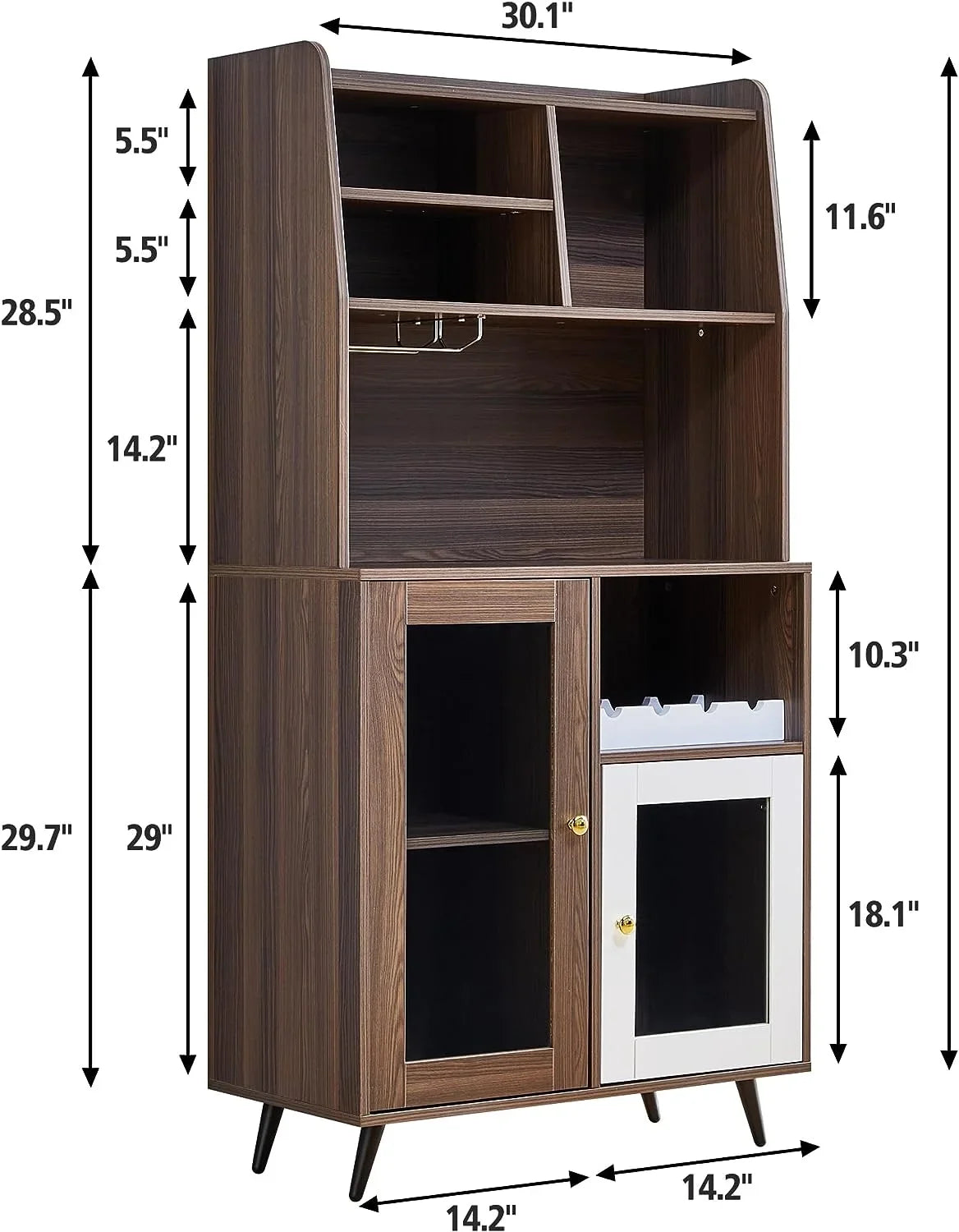 TJUNBOLIFE Locker  Wine Rack Locker  Cabinet Locker Multifunctional Cabinet Kitchen Cabinet Dining Room Cabinet with  Mix of Cabinets and Shelves for Home Bedroom Living Room