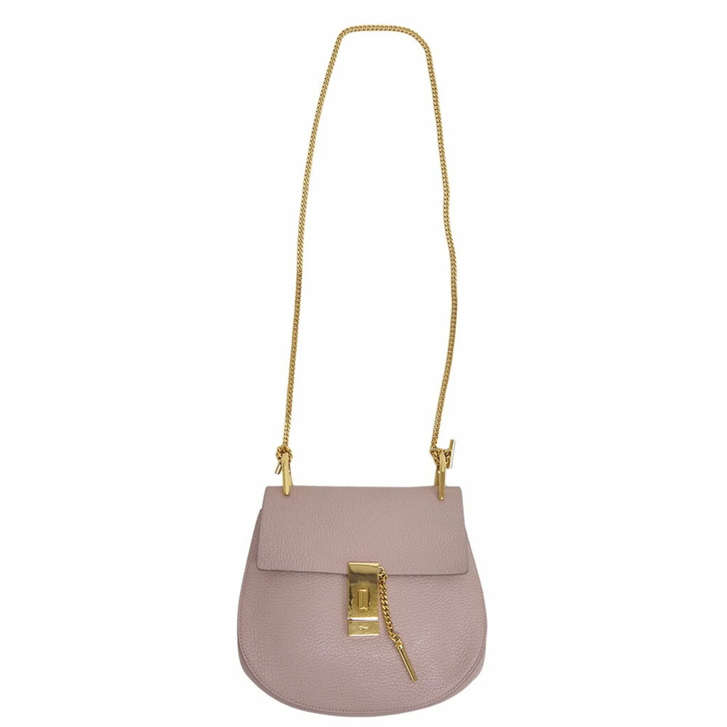 Pre-Owned Chloé Chloe Drew Chain Shoulder Bag 3S1031-9 Pink Leather Ladies (Good)