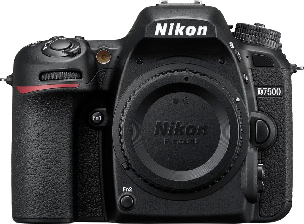 D7500 20.9MP DSLR Digital Camera W/ 18-55mm VR Lens and 70-300mm ED Lens + 2 Pcs SanDisk 64GB Memory Card Bundle (Black)