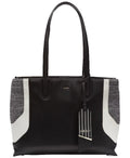 DKNY Jade Wide Handbag Tote (Gray/Black)