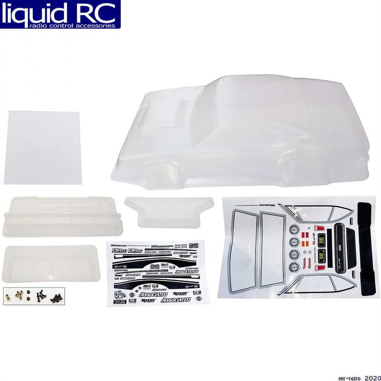 Team Associated Dr10 Reakt Drag Body, Clear